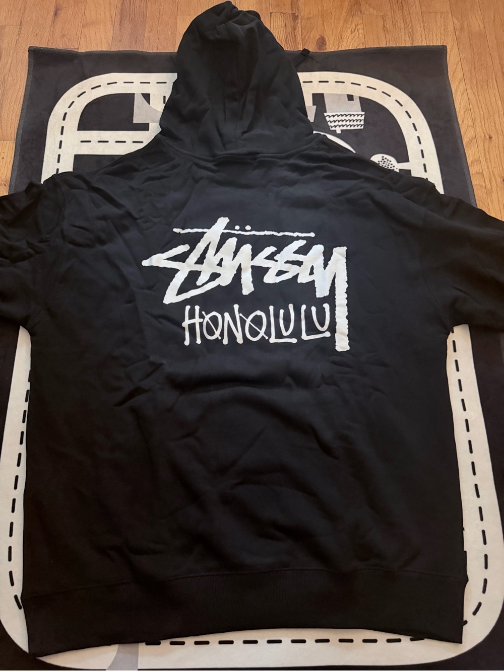 Stussy Black Hoodie Honolulu Size L